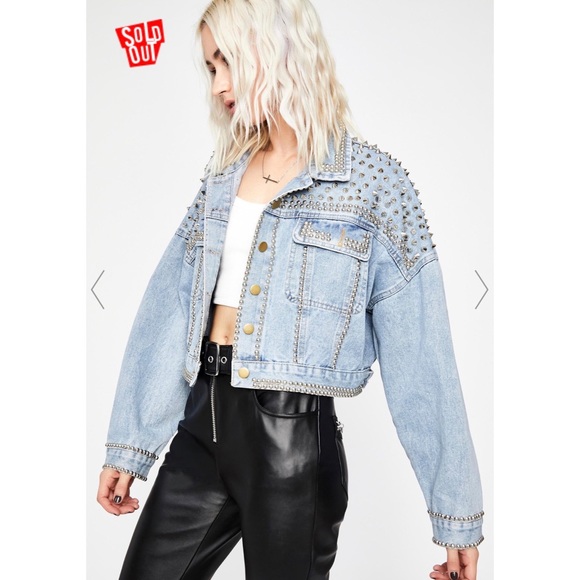 Dolls Kill Jackets & Blazers - NWOT SALT Dolls Kill Ready To Rock Stud Jacket